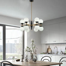 Nordic Lighting Mattweiße Glaskugel Pendelleuchte Modern Lamparas